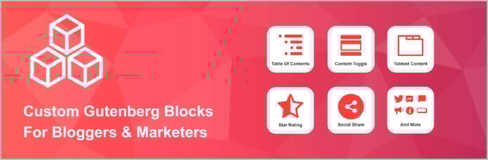 Promotional graphic of Custom Gutenberg Blogs product Promotional graphic of Custom Gutenberg Blogs product