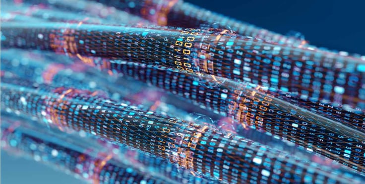 Illustration of cables and data transfer Illustration of cables and data transfer