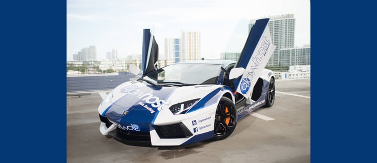 The Glowhost Lamborghini