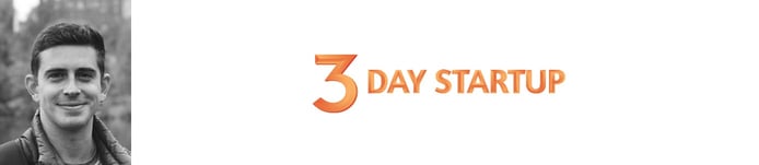 Nick Chagin, Program Manager, and 3 Day Startup logo Nick Chagin, Program Manager, and 3 Day Startup logo