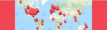 Map of 3DS programs across the globe