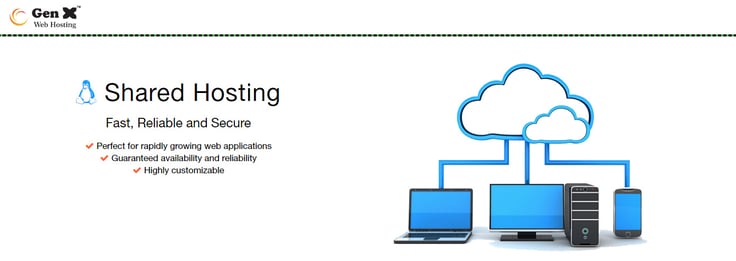 Gen X Web Hosting shared hosting graphic