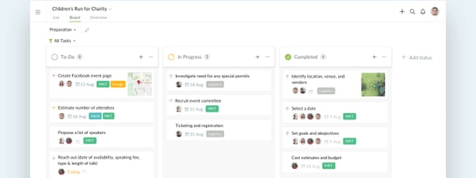 Screenshot of Quire Kanban Screenshot of Quire Kanban