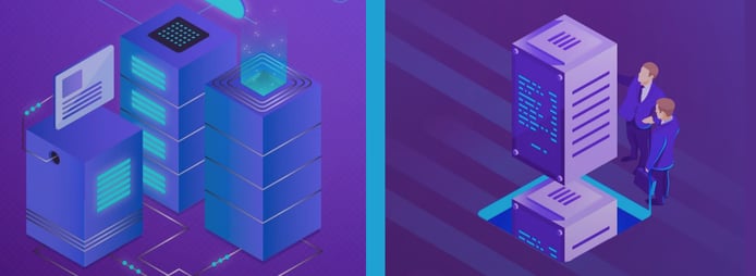 Graphics depicting Hostimul servers
