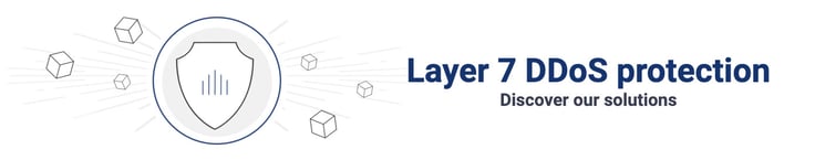 Graphic depicting Layer 7 DDoS protection