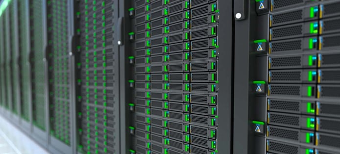 Image of servers in a datacenter Image of servers in a datacenter