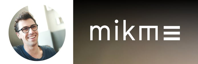Philipp Sonnleitner, Founder & CEO of Mikme, and company logo Philipp Sonnleitner, Founder & CEO of Mikme, and company logo