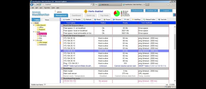 Web interface