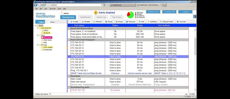 Web interface