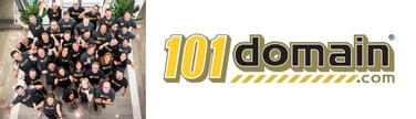 Image of the 101domain team and logo