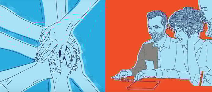 Graphics depicting employee engagement Graphics depicting employee engagement