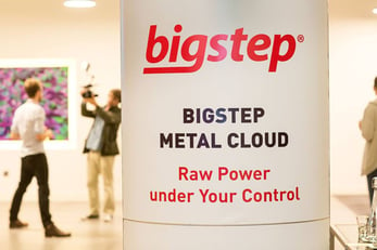 Photo of Bigstep sign at Big Data Week