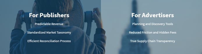 Benefits for publishers and advertisers Benefits for publishers and advertisers