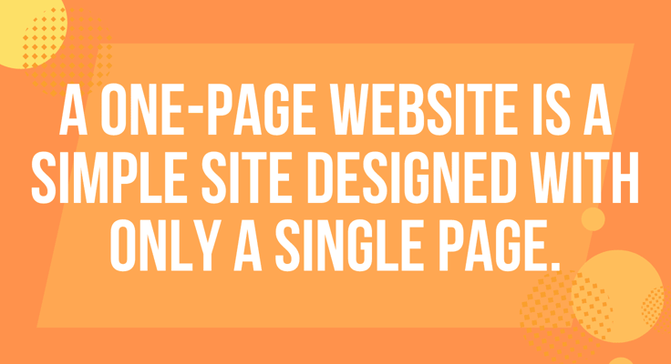 Definition of a one-page website. Definition of a one-page website.