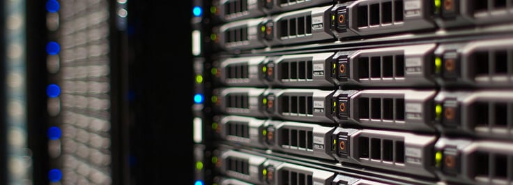 Image of servers in a datacenter