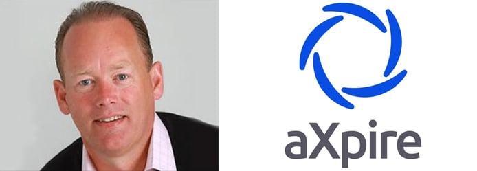 Gary R. Markham, CEO of aXpire, and logo Gary R. Markham, CEO of aXpire, and logo