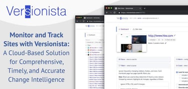Monitor And Track Website Changes With Versionista