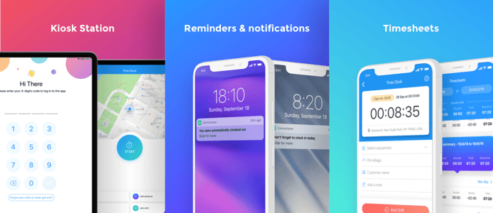 Shots showing different features