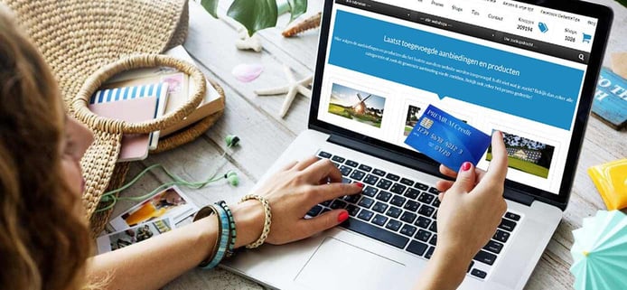Image of woman shopping online Image of woman shopping online