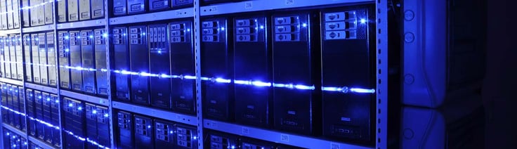 Image of servers in a datacenter Image of servers in a datacenter