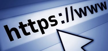 Illustration of a domain name in a web browser