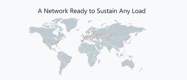 A map of the G-Core Labs network