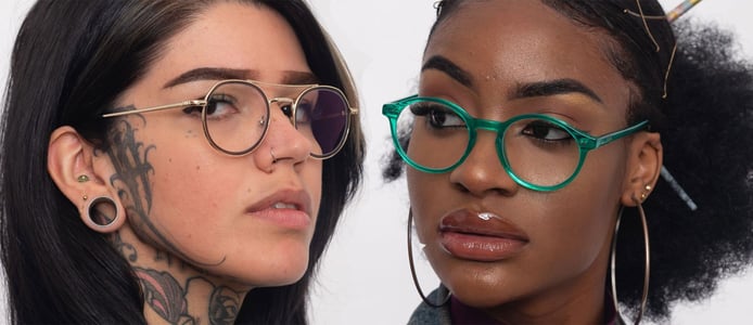 Models wearing the Vega and Nova frames Models wearing the Vega and Nova frames