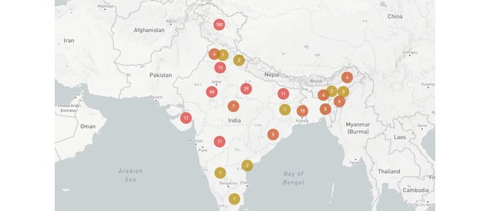 A map of internet shutdowns