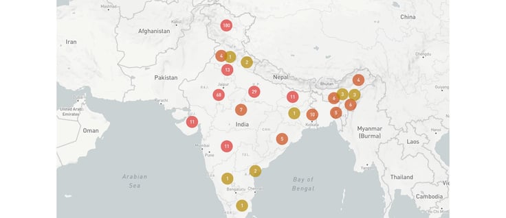 A map of internet shutdowns