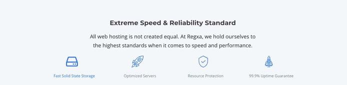 Graphic describing the company's extreme speed and reliability standard Graphic describing the company's extreme speed and reliability standard