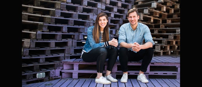 Alexandra Clare, Co-Founder and CEO, and Marcello Bonatto, Co-Founder and COO of Re:Coded Alexandra Clare, Co-Founder and CEO, and Marcello Bonatto, Co-Founder and COO of Re:Coded