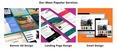Screenshot of DesignPax offerings