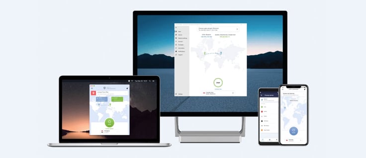 Screenshots of VPN Unlimited on various devices Screenshots of VPN Unlimited on various devices