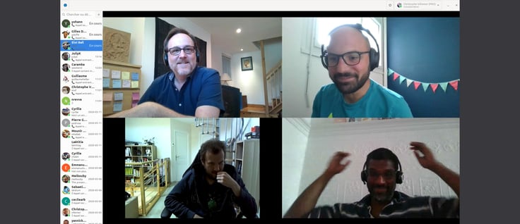 The SFL team in France and Canada working from home during Covid-19 The SFL team in France and Canada working from home during Covid-19