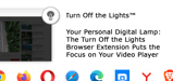 Your Personal Digital Lamp: The Turn Off the Lights Browser Extension Puts the Focus on Your Video Player
