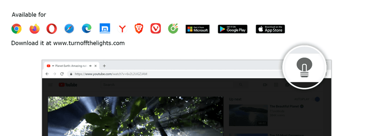 Turn Off the Lights as shown on device