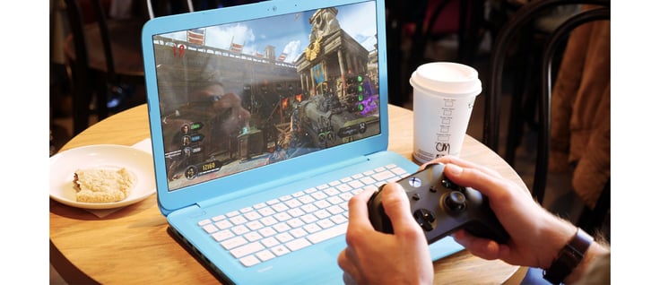 Shadow streaming on a laptop