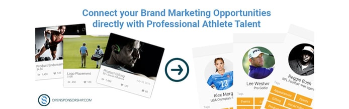 Connect your brand marketing opportunities directly with professional athlete talent Connect your brand marketing opportunities directly with professional athlete talent