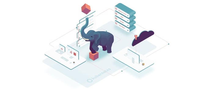 Pachyderm illustration showing Kubernetes association Pachyderm illustration showing Kubernetes association