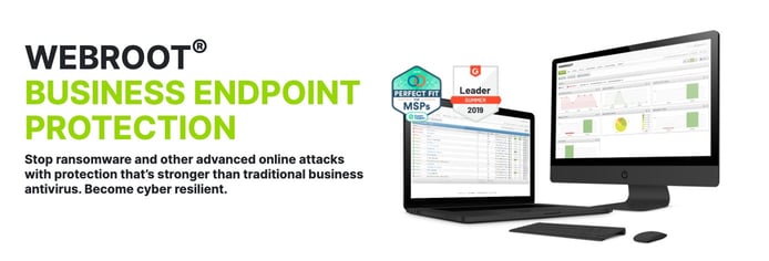 Screenshot of Webroot banner Screenshot of Webroot banner