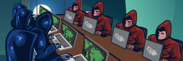 Depiction of ethical vs. malicious hackers