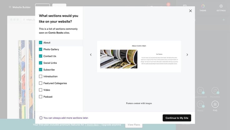 GoDaddy Airo builder GoDaddy Airo builder