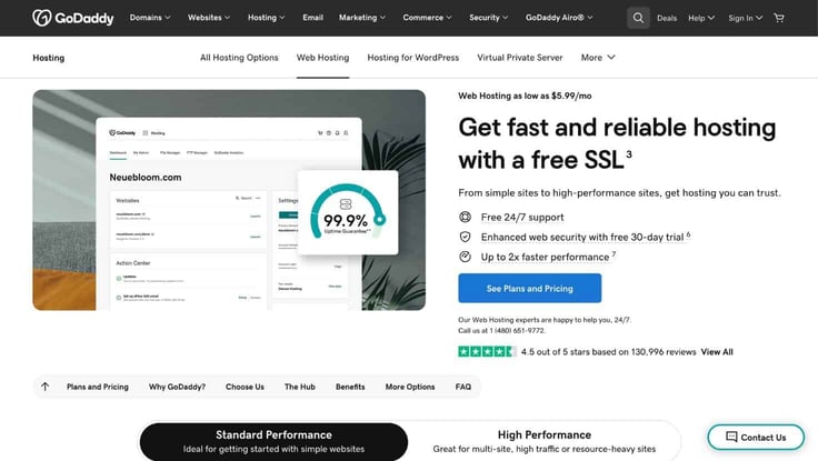 GoDaddy cheap plan landing page GoDaddy cheap plan landing page