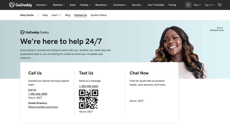 GoDaddy customer support GoDaddy customer support