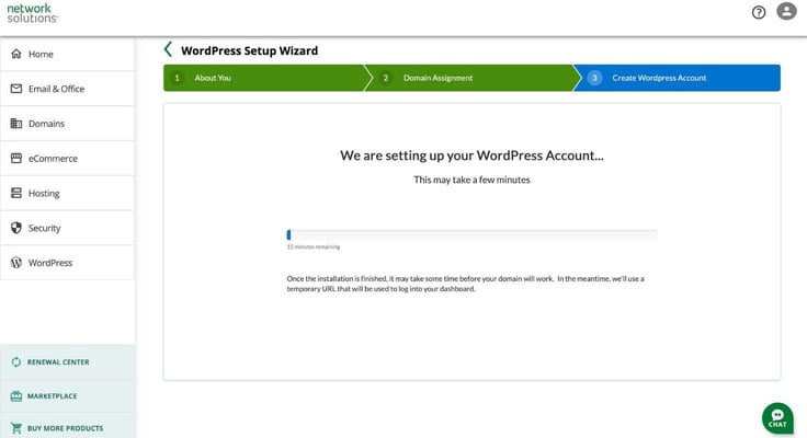 Network Solutions WordPress setup Network Solutions WordPress setup