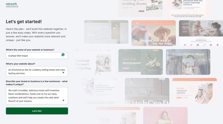Network Solutions eCommerce questionnaire Network Solutions eCommerce questionnaire