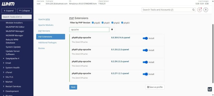 PHP extensions