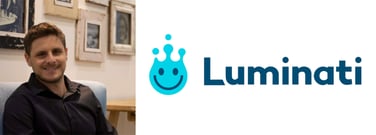 Or Lenchner, CEO of Luminati, and company logo