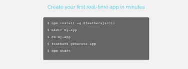 Feathers helps users build real-time apps
