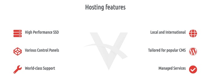 Screenshot from Vander Host website Screenshot from Vander Host website